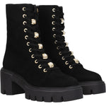 Stuart Weitzman Black Leather Ankle Boots ST-8547266658569-EU35/US5