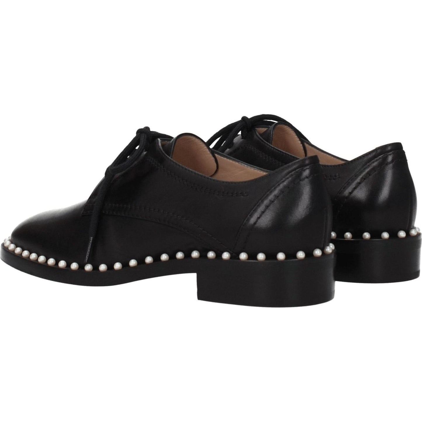 Stuart Weitzman Black Leather Oxfords And Derbies ST-8547266461961-EU35/US5