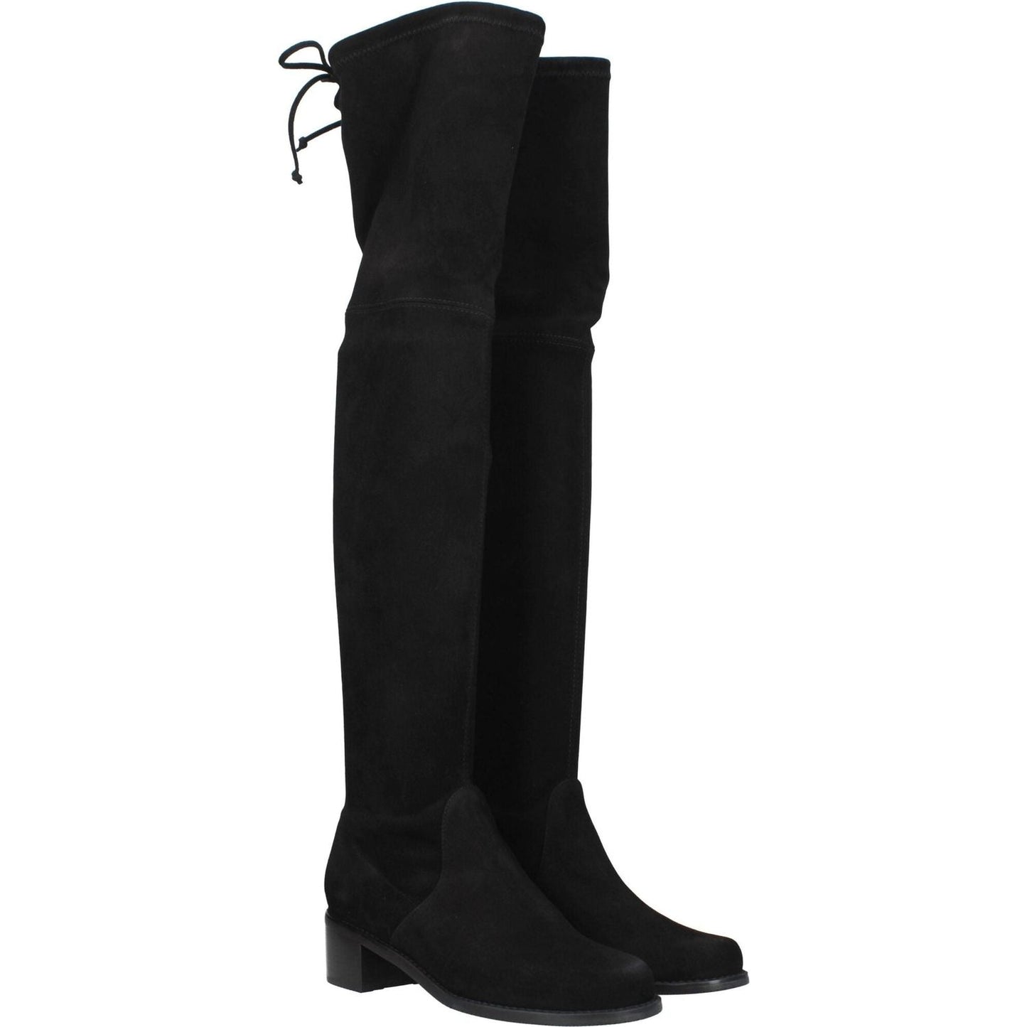 Stuart Weitzman Black Leather Over The Knee ST-8547266986249-EU35/US5