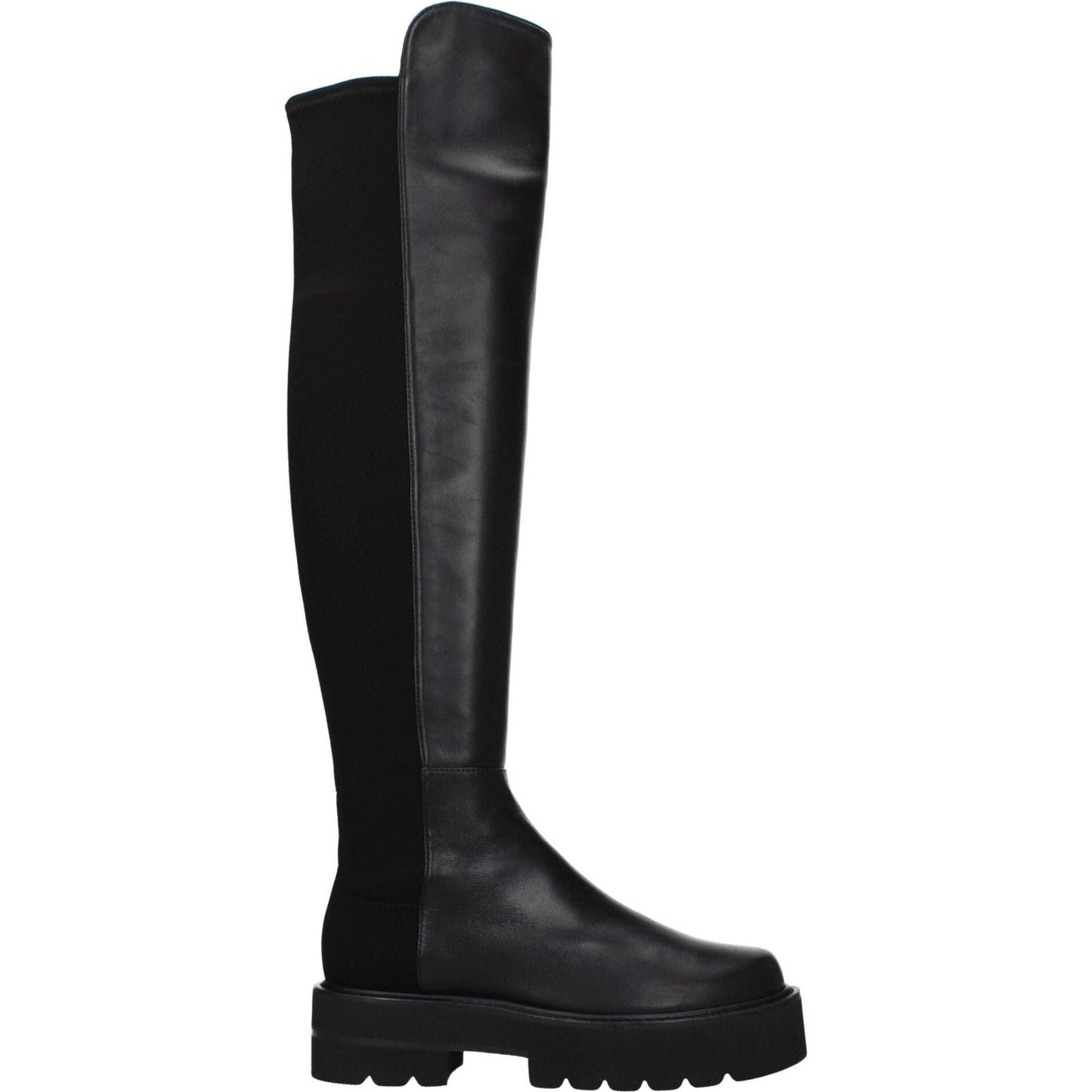 Stuart Weitzman Black Leather Over The Knee ST-8547266855177-EU35/US5