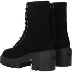Stuart Weitzman Black Leather Ankle Boots ST-8547266658569-EU35/US5