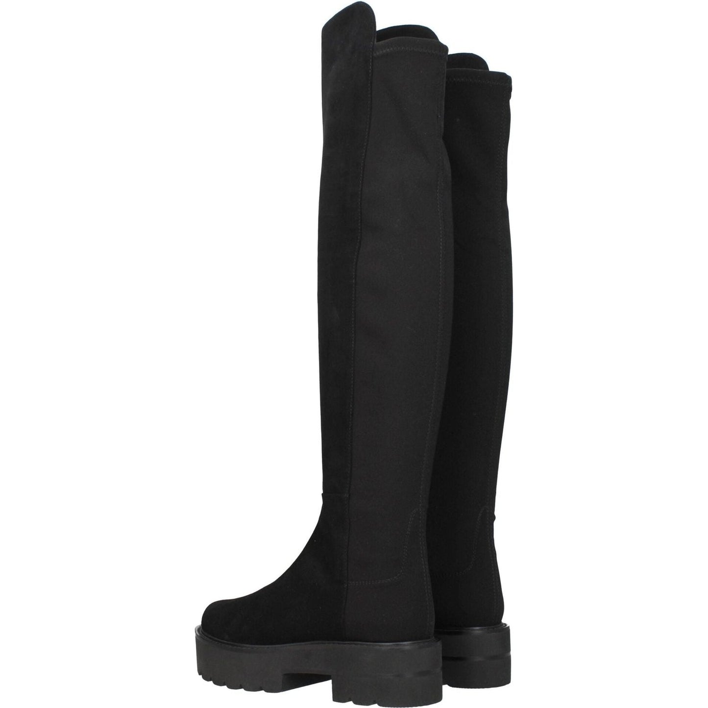 Stuart Weitzman Black Leather Over The Knee ST-8547267019017-EU35.5/US5.5