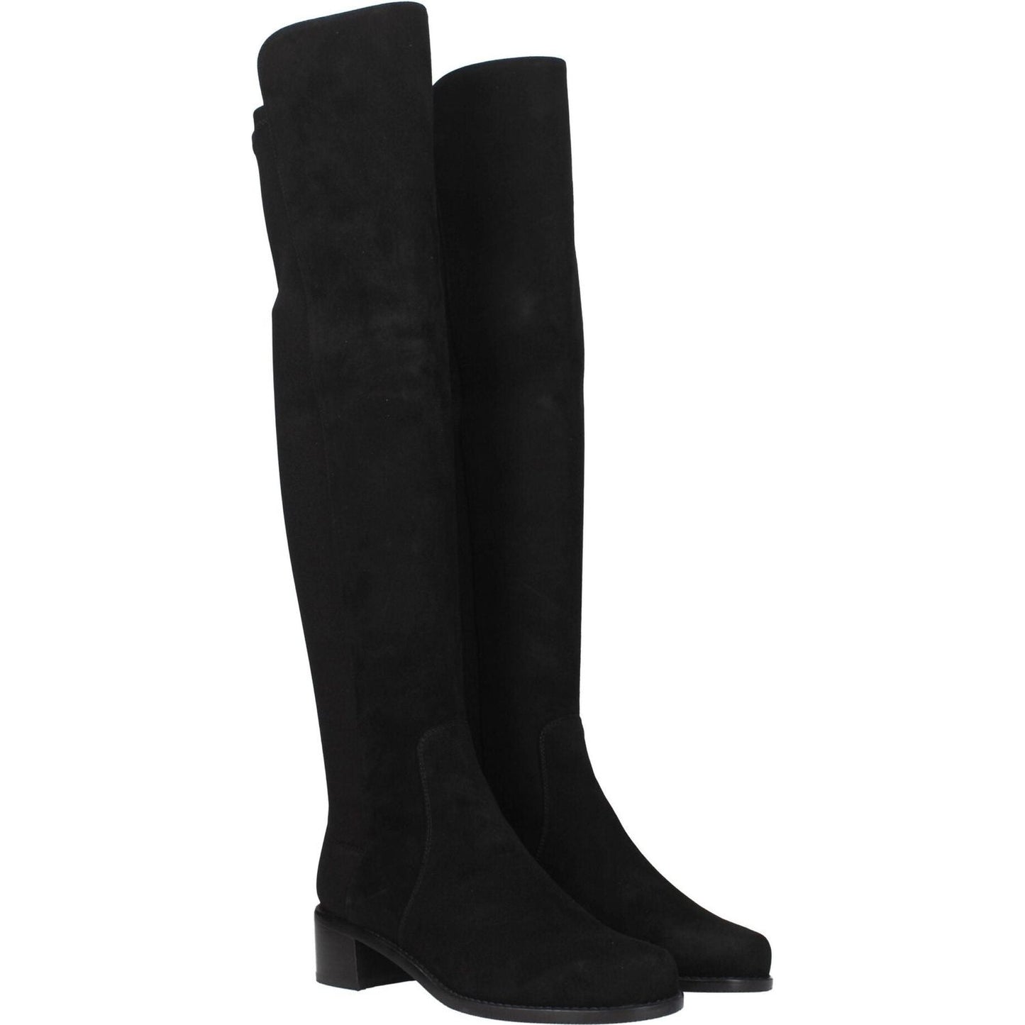 Stuart Weitzman Black Leather Over The Knee ST-8547267117321-EU35/US5