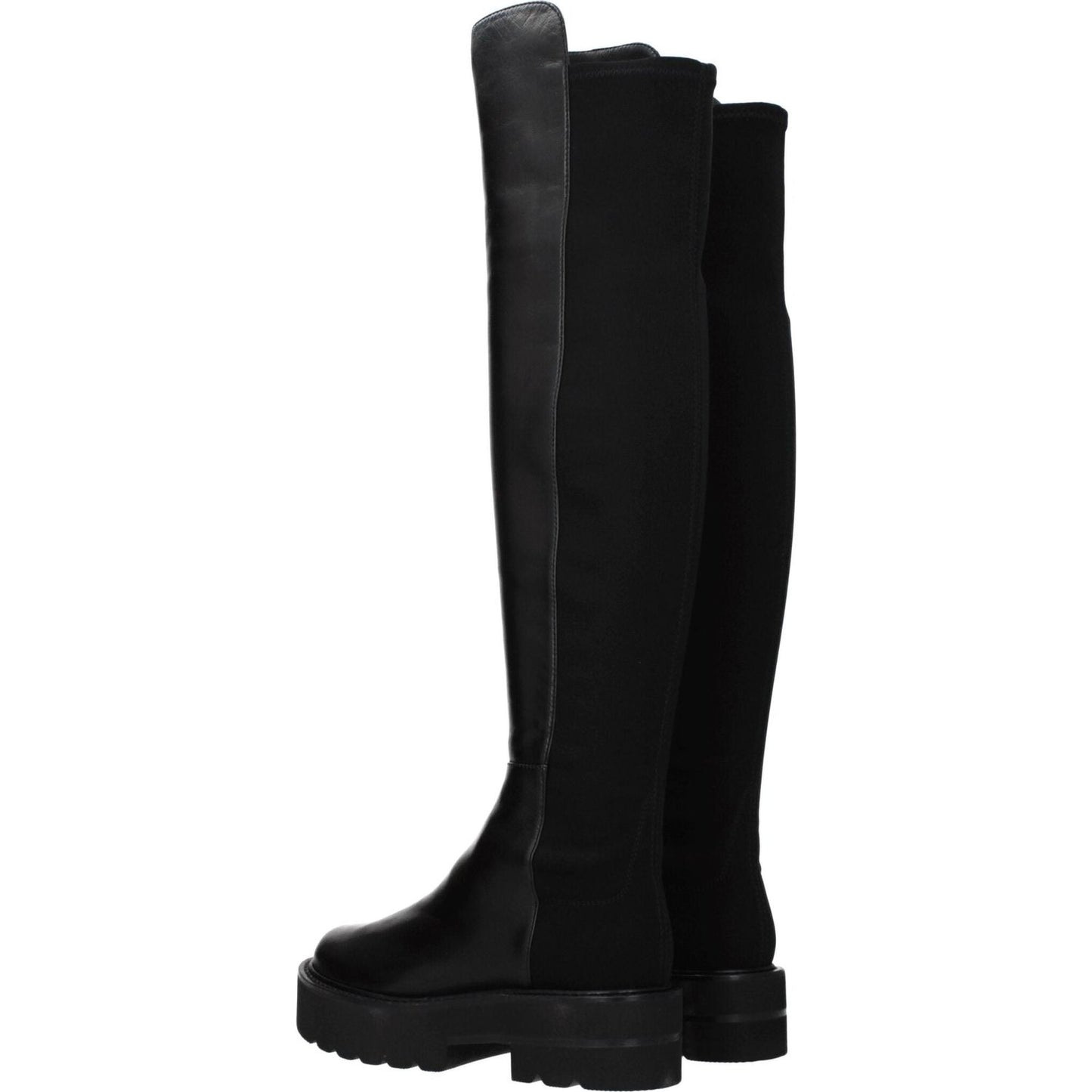 Stuart Weitzman Black Leather Over The Knee ST-8547266855177-EU35/US5