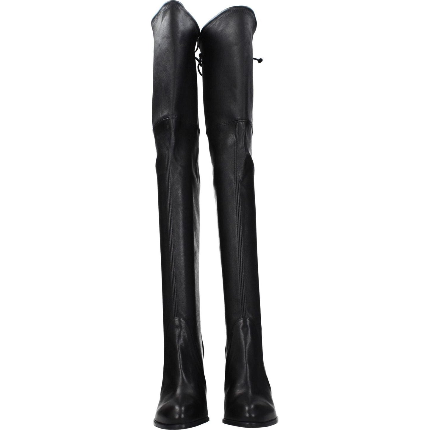 Stuart Weitzman Black Leather Over The Knee ST-8547267608841-EU35/US5