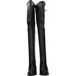 Stuart Weitzman Black Leather Over The Knee ST-8547267608841-EU35/US5