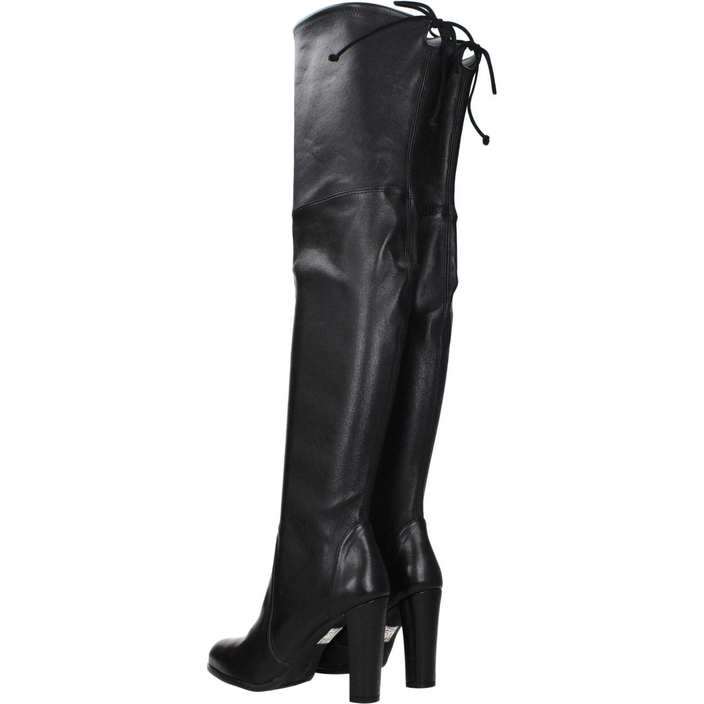 Stuart Weitzman Black Leather Over The Knee ST-8547267608841-EU35/US5
