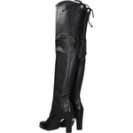 Stuart Weitzman Black Leather Over The Knee ST-8547267608841-EU35/US5