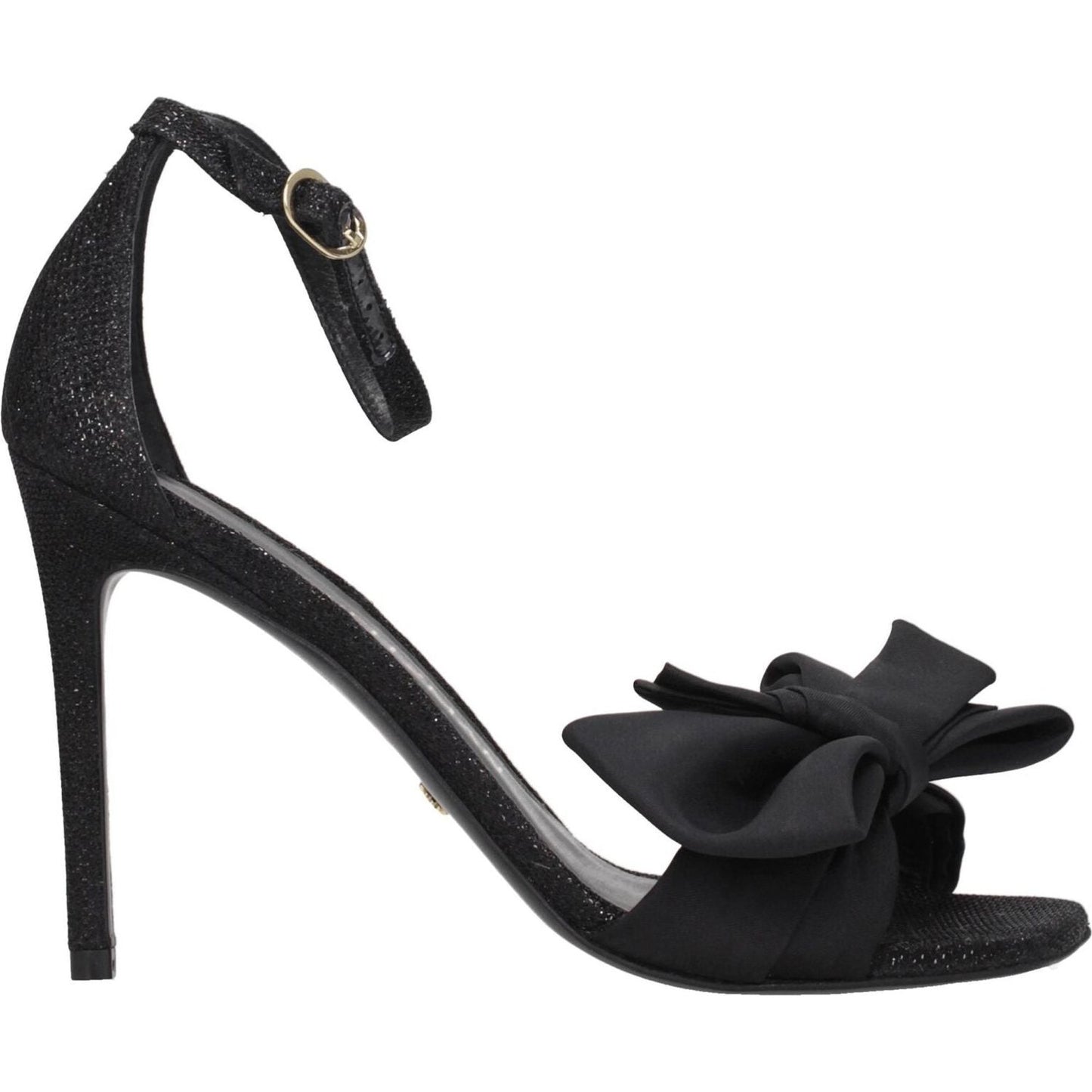 Stuart Weitzman Black Satin Stiletto Heels Sandals ST-8547287761161-EU39/US9
