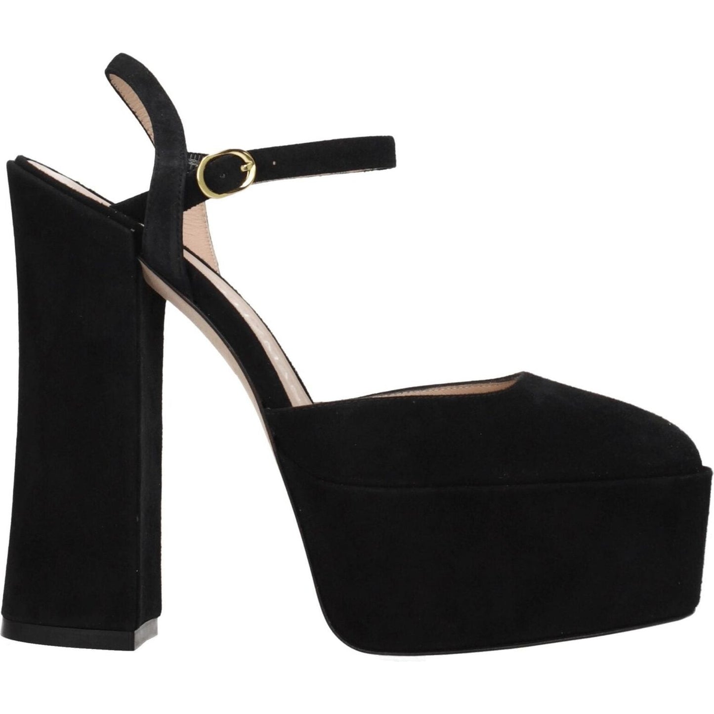 Stuart Weitzman Black Leather Platforms ST-8547313221897-EU39.5/US9.5