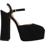 Stuart Weitzman Black Leather Platforms ST-8547313221897-EU39.5/US9.5