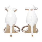 Stuart Weitzman White Leather Stiletto Heels Sandals ST-8547313320201-EU38/US8