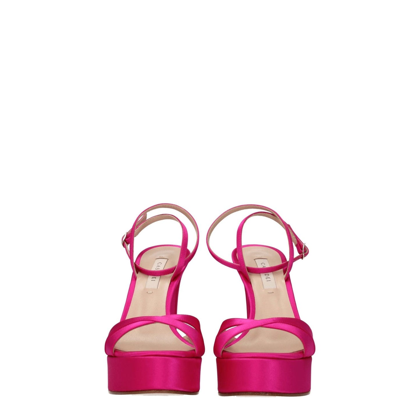 Casadei Pink Satin Platforms CA-8547364503817-EU36/US6