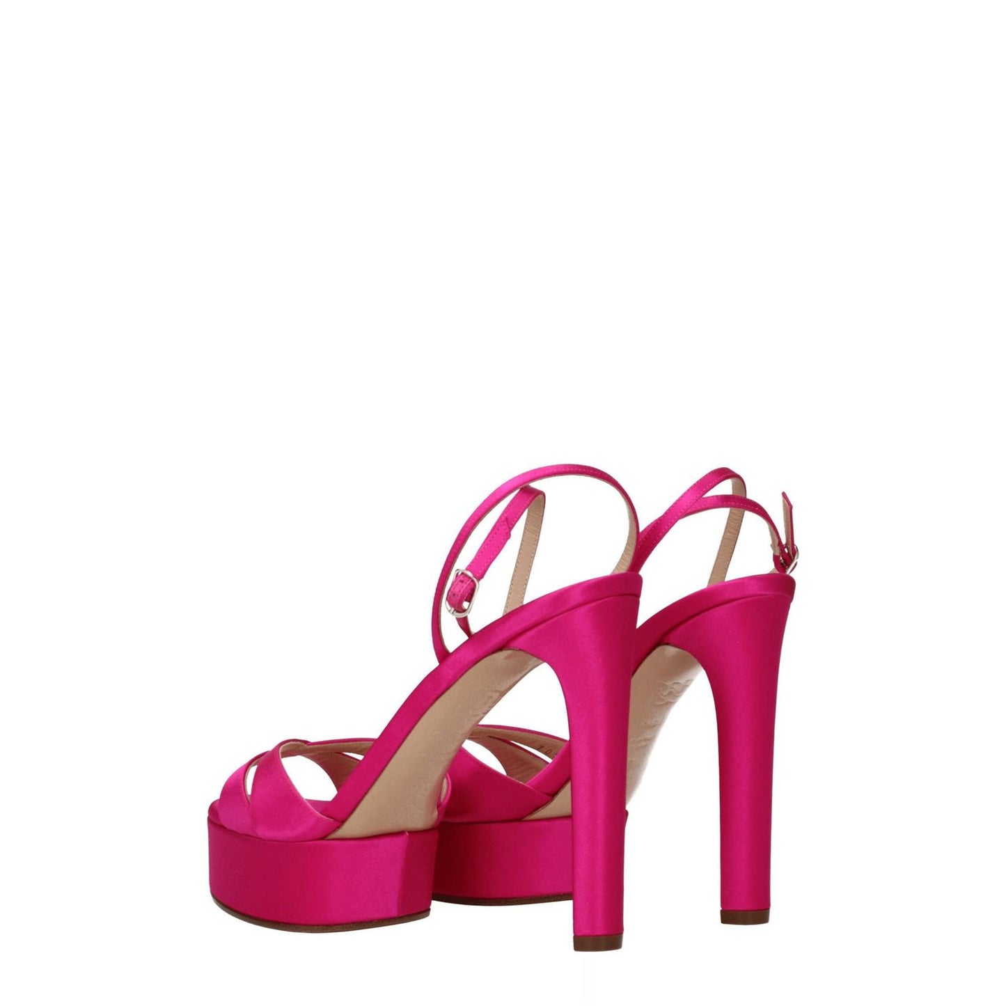Casadei Pink Satin Platforms CA-8547364503817-EU36/US6