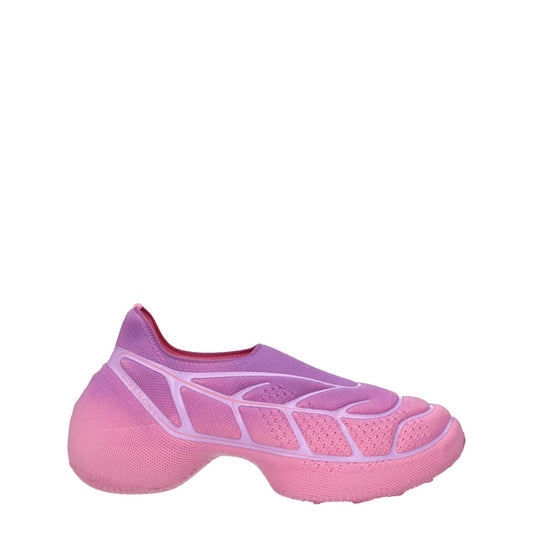 Givenchy Pink Fabric Sneakers with mid heels, sporty glam style, rubber sole, and violet accents. MPN BE002WE1MV514.