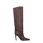 Paris Texas Brown Leather High Heel Boots PA-8547457859849-EU36/US6
