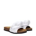 Jw Anderson White Leather Slippers Sandals JW-8609858846985-EU35/US5