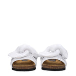 Jw Anderson White Leather Slippers Sandals JW-8609858846985-EU35/US5