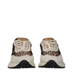 Philippe Model Brown Fabric Chunky Sneakers PH-15090185175305-EU35/US5