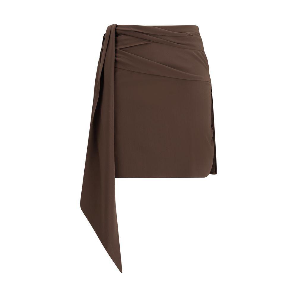 Prada Crepe de chine Mini Skirt PR-P142WSOOO12L0F0HK4-IT40 | M