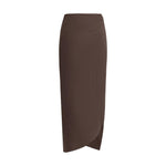 Petar Petrov Midi Skirt PE-S25R5DARKBROWN-IT38 | S