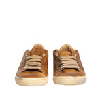 Dolce & Gabbana Brown Leather Low Top Men Sneakers Shoes MV7680-43.5
