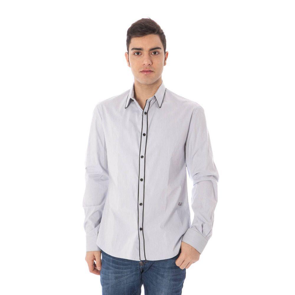 Costume National Blue Cotton Shirt CO-6276-IT48 | M