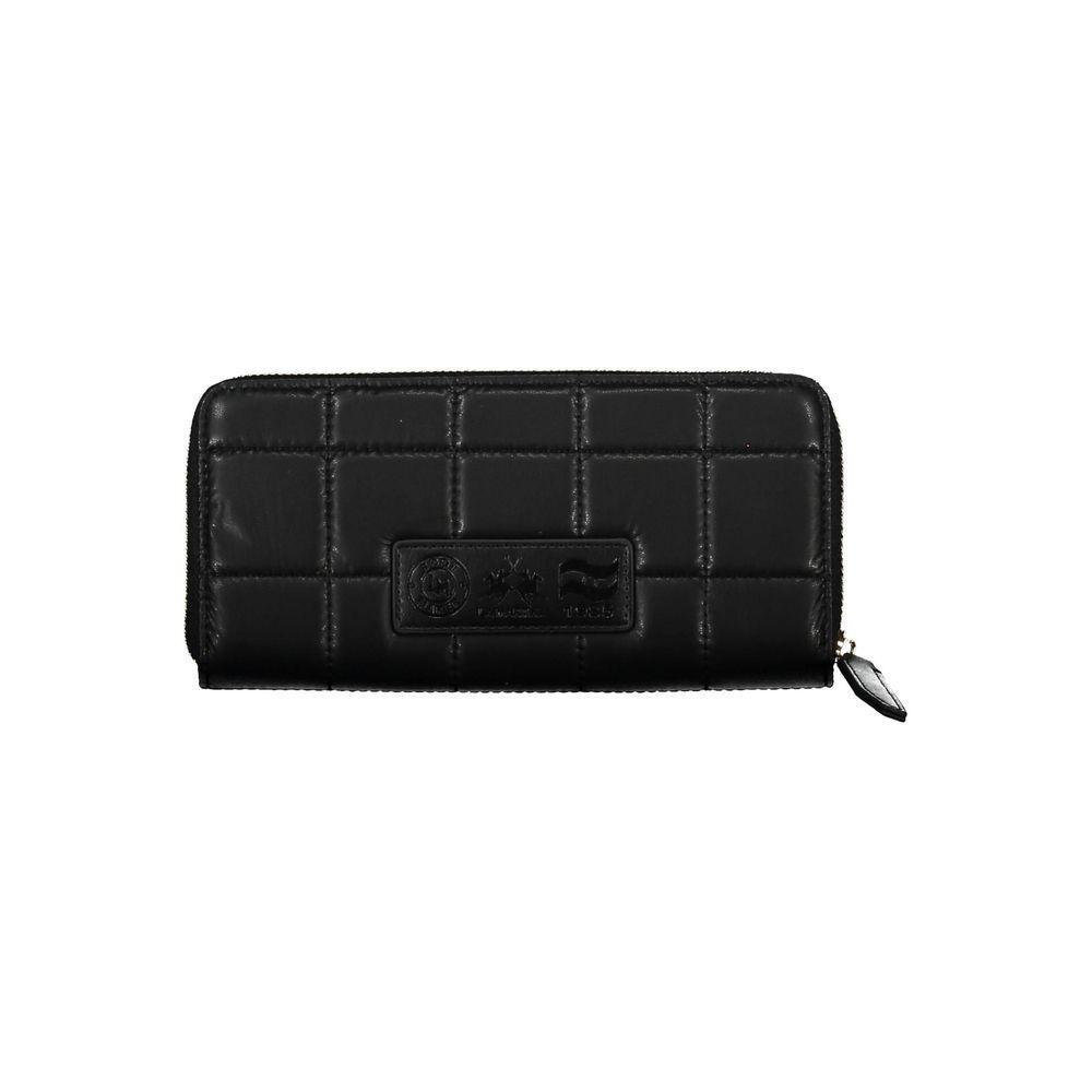La Martina Black Polyethylene Handbag LA-20571