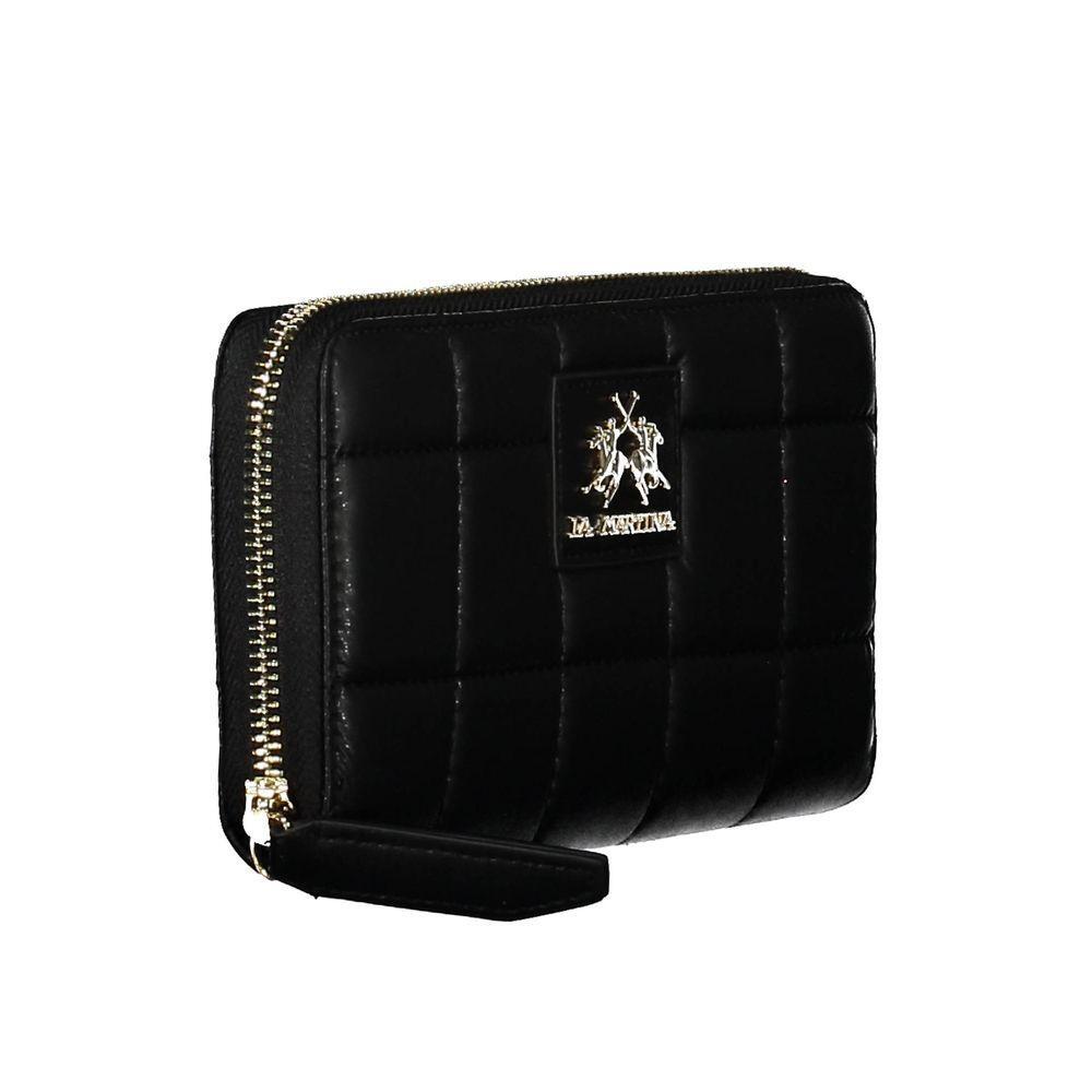 La Martina Black Polyethylene Handbag LA-20571