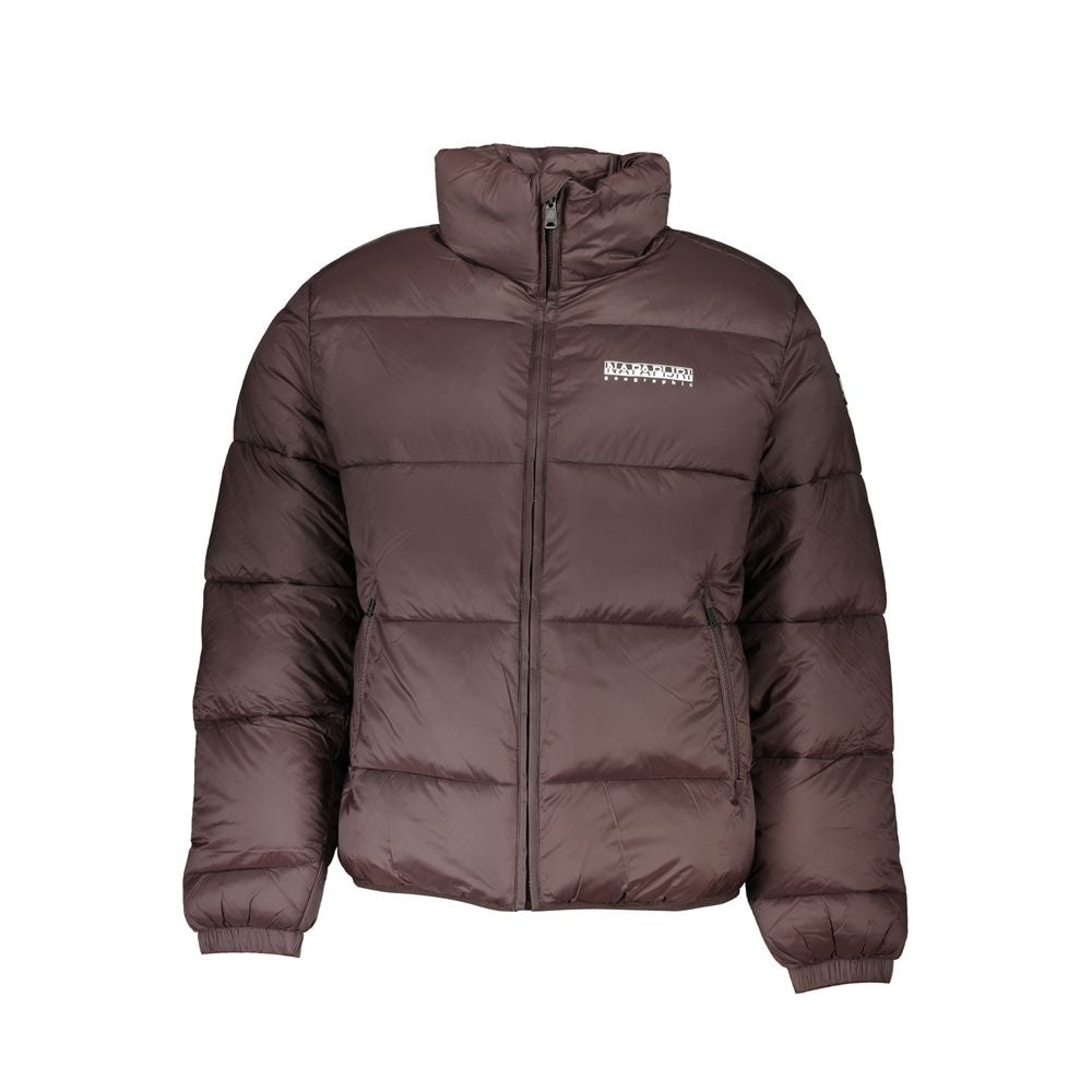 Napapijri Brown Polyamide Jacket NA-25115-S