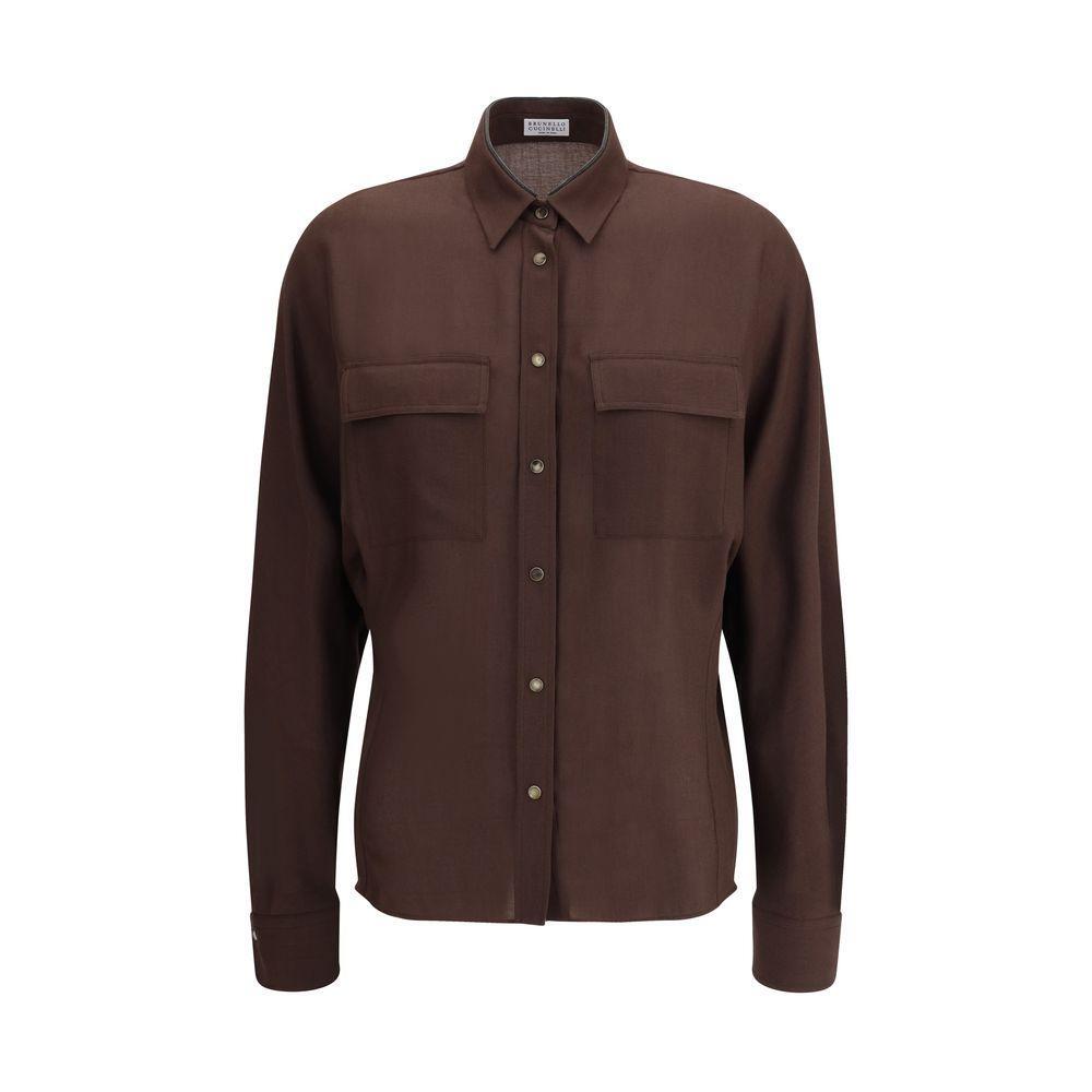 Brunello Cucinelli Embellished collar Shirt BR-MP791NC116C600-L