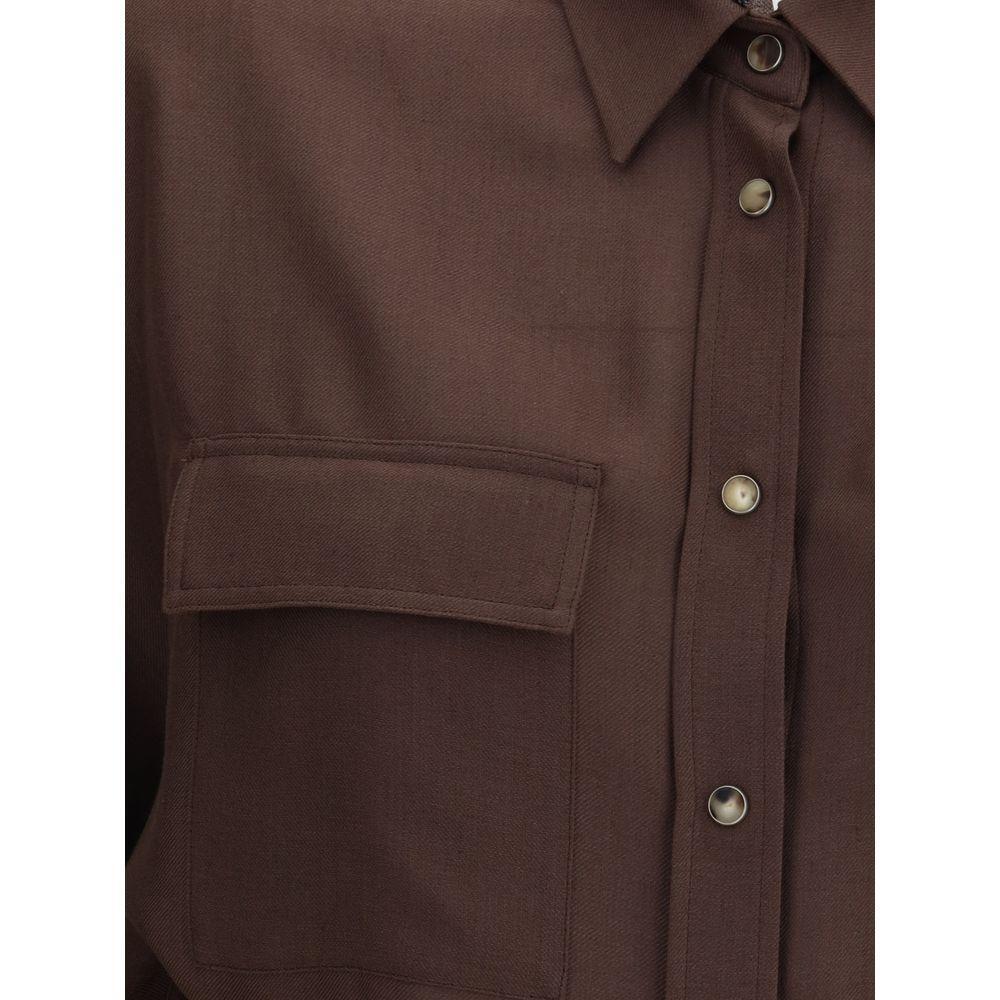 Brunello Cucinelli Embellished collar Shirt BR-MP791NC116C600-L