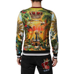 Dolce & Gabbana Tropical Heart Crown Silk Pullover Sweater TSH91261-48