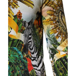 Dolce & Gabbana Tropical Heart Crown Silk Pullover Sweater TSH91261-48