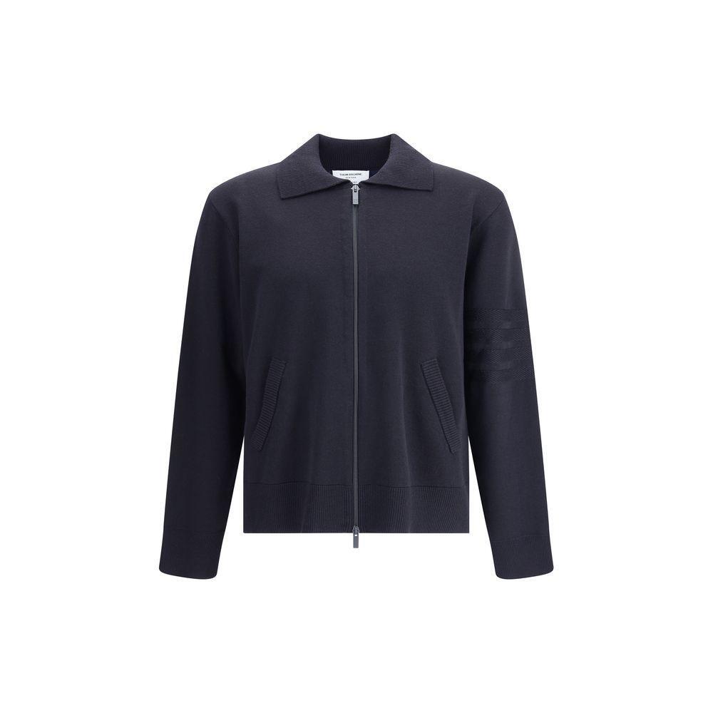 Thom Browne Double Face Full Zip Up Cardigan In Meri TH-MKT021AY1055415-3