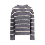 Marni Striped wool mohair Sweater MA-GCMG0161Q0UFU174RGN77-IT46 | S