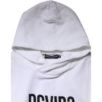Dolce & Gabbana White DG Vib3 Hooded Men Sweatshirt Sweater TSH90753-48