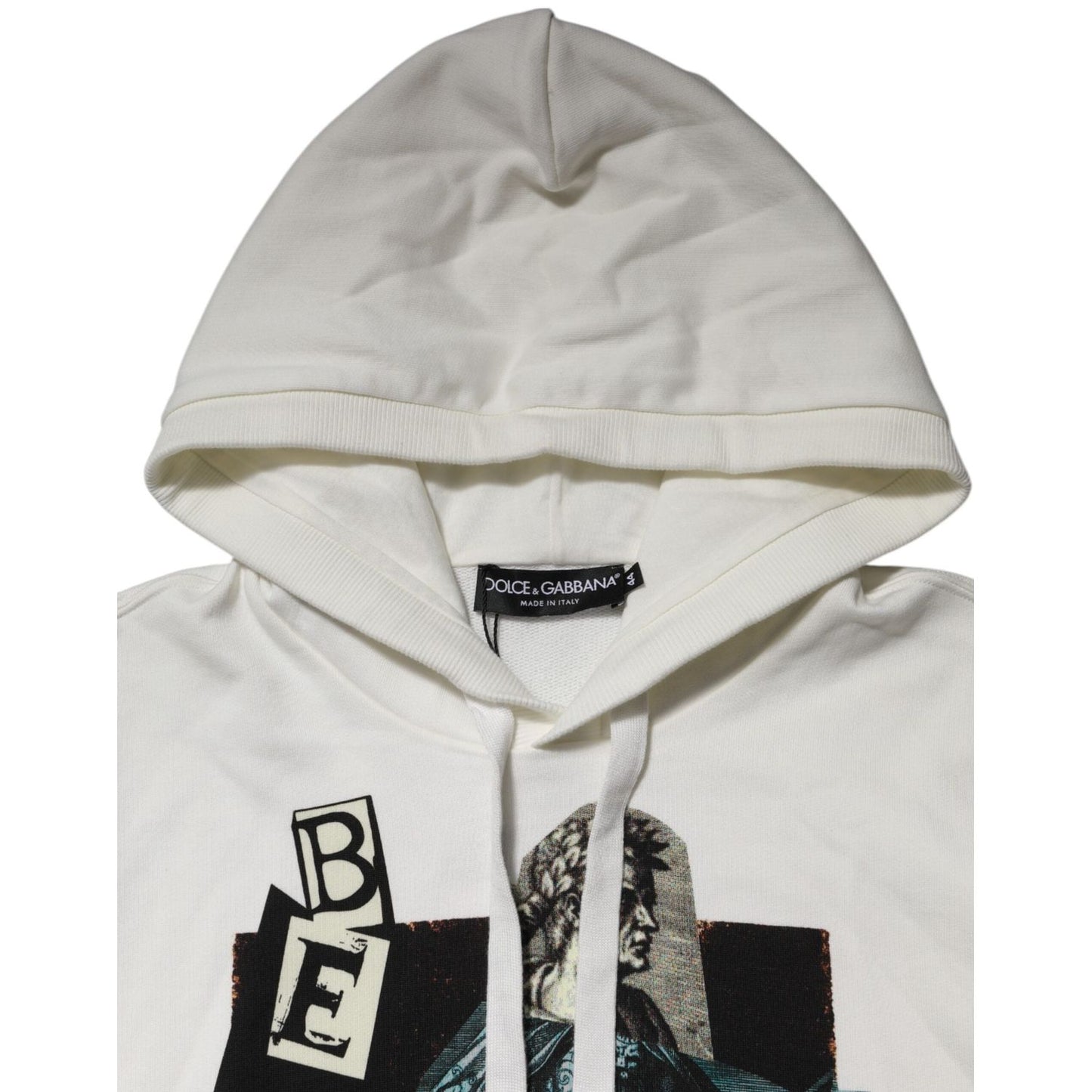Dolce & Gabbana White King Caesar Hooded Sweatshirt Sweater TSH90754-44