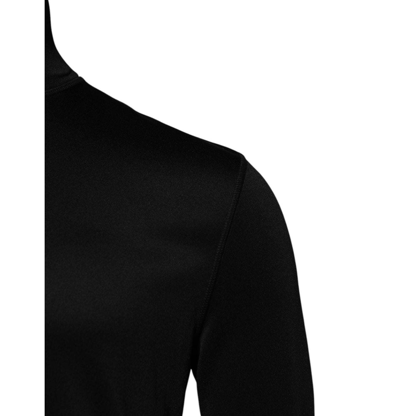Dolce & Gabbana Black Polyester Turtleneck Pullover Sweater TSH91250-44