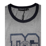 Dolce & Gabbana Gray DG Graphic Print Cotton Crewneck T-shirt TSH91049-50