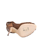 Dolce & Gabbana Brown Bette High Heeled Ankle Boots Shoes LA12810-39