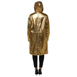 Dolce & Gabbana Gold Hooded Long Sleeves Trench Coat Jacket JKT41503-40