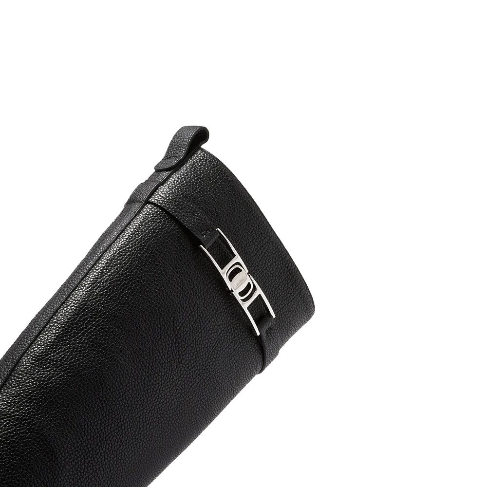 Salvatore Ferragamo Black Calfskin Lace-Up Boots