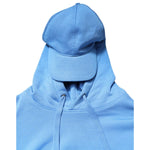 Dolce & Gabbana Blue Cotton Hooded Men Sportswear One Size Vest TSH90318