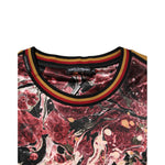 Dolce & Gabbana Multicolor Polyester Marble Print Oversize T-shirt TSH91306-S