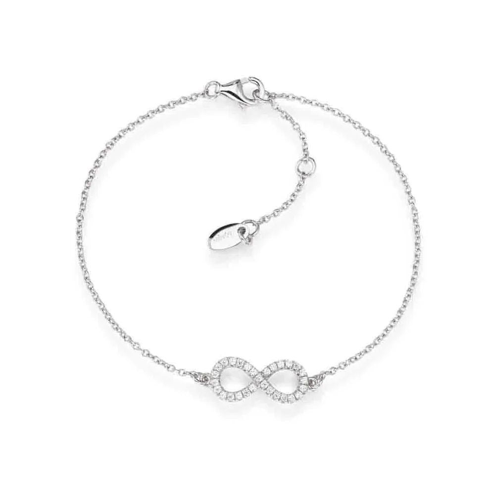 AMEN JEWELRY Mod. BRIN bracelet with infinity symbol design in silver