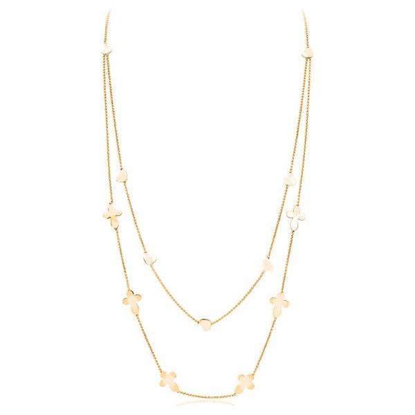 AMEN Mod. CROCI CUORI DOPPIA DESIGNER FASHION JEWELLERY