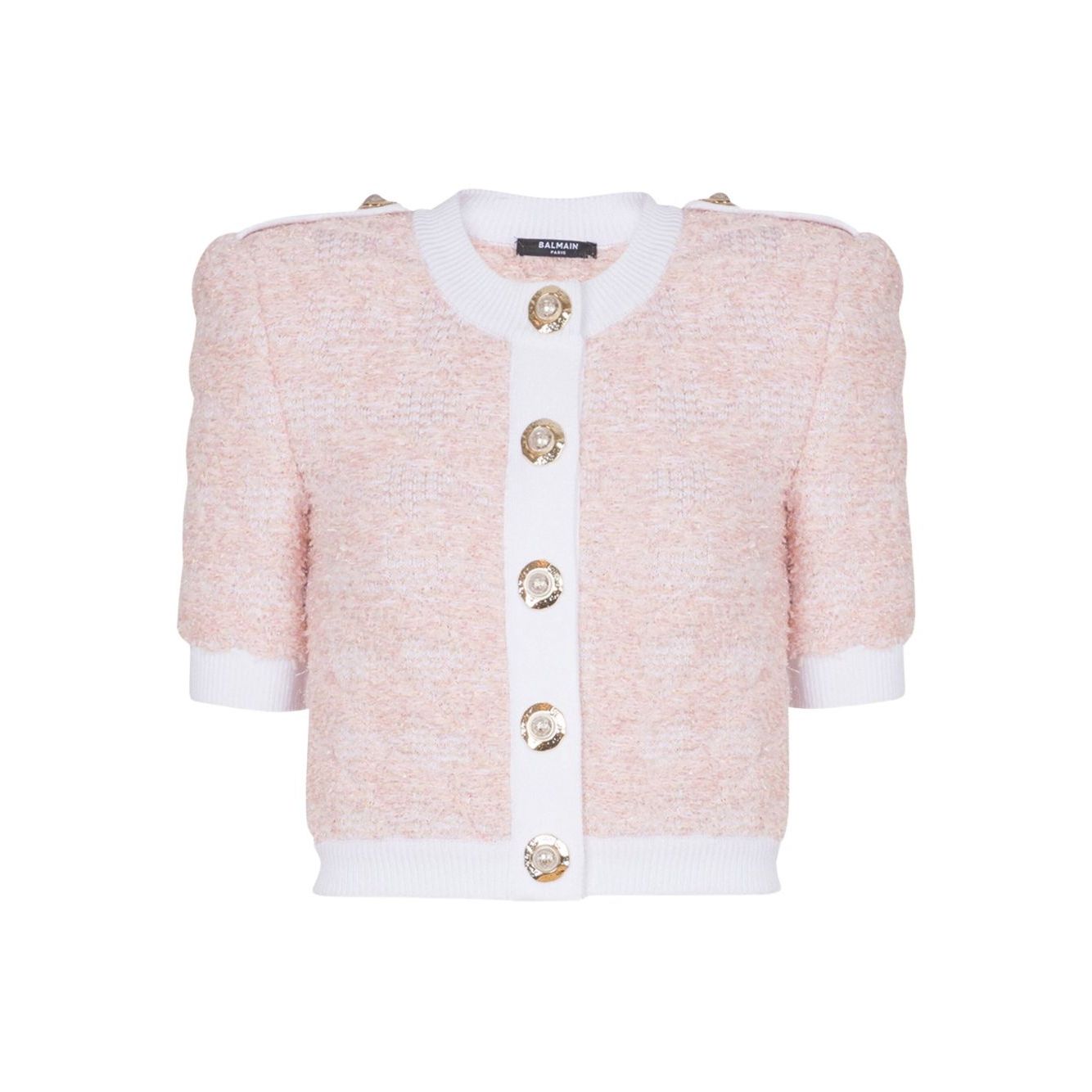 Balmain Cropped cardigan Topwear