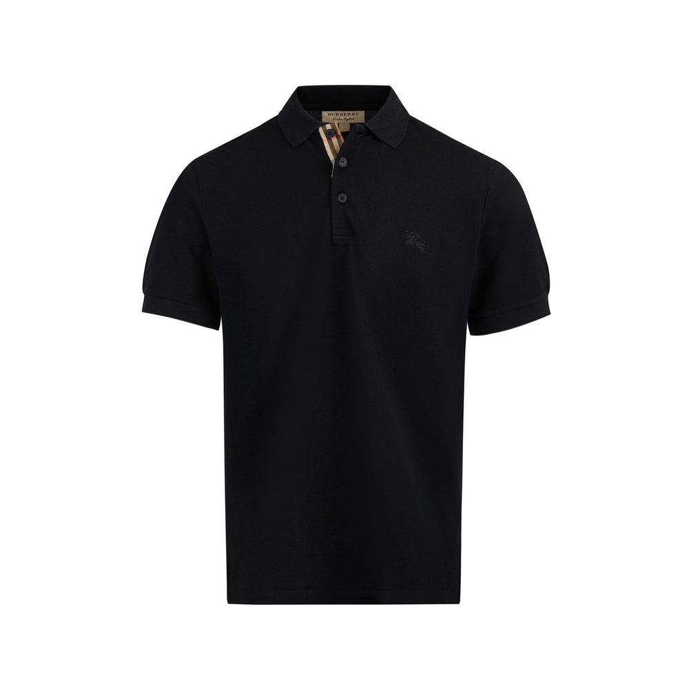 Burberry Black Cotton Collared Polo Shirt BU8000913BK