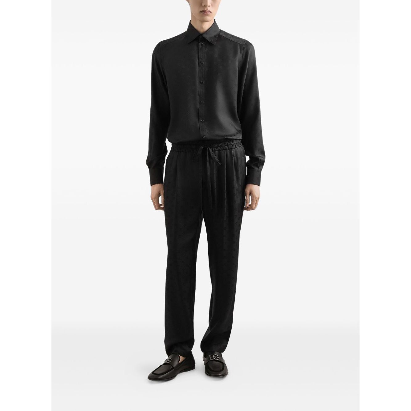 Dolce & Gabbana DG logo martini jacquard shirt Shirts